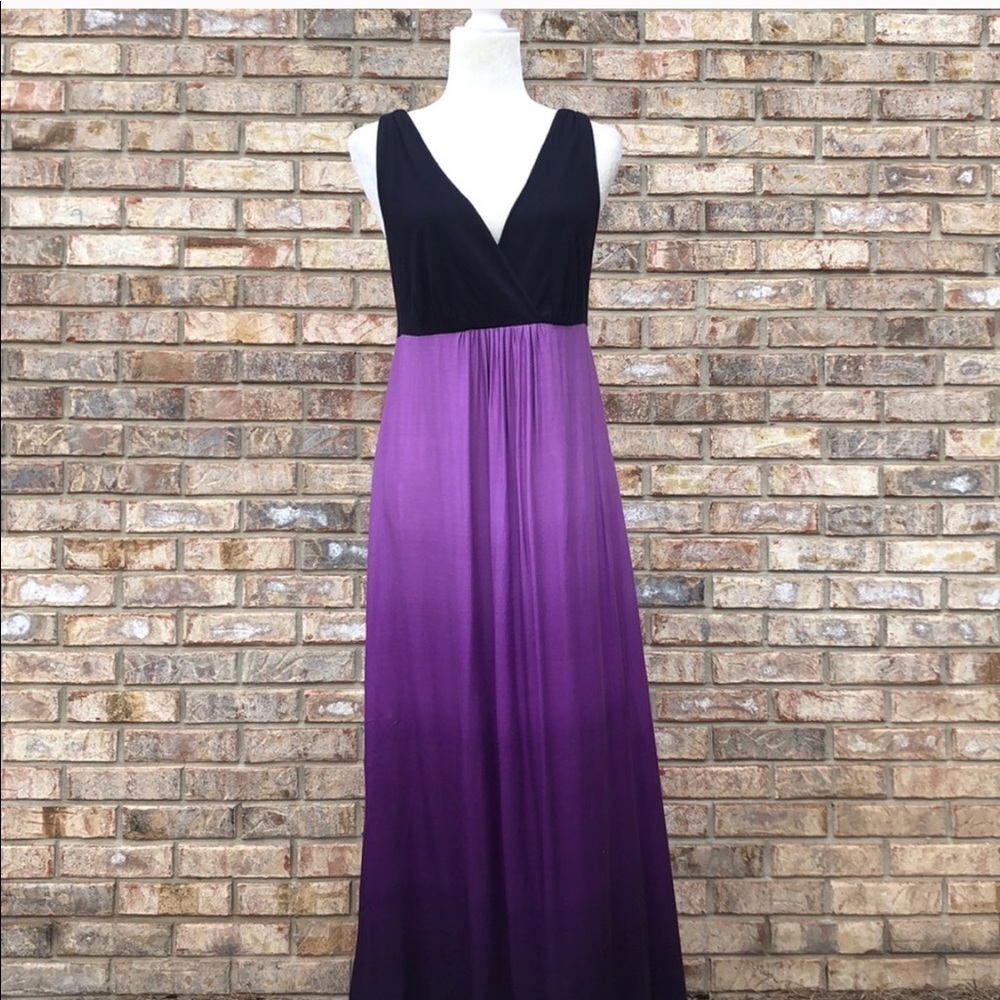 [LIZ LANGE] Maternity Ombre Maxi Dress